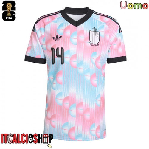 Belgio Dodi Lukebakio #14 Seconda Maglia Mondiali 2026 Manica Corta